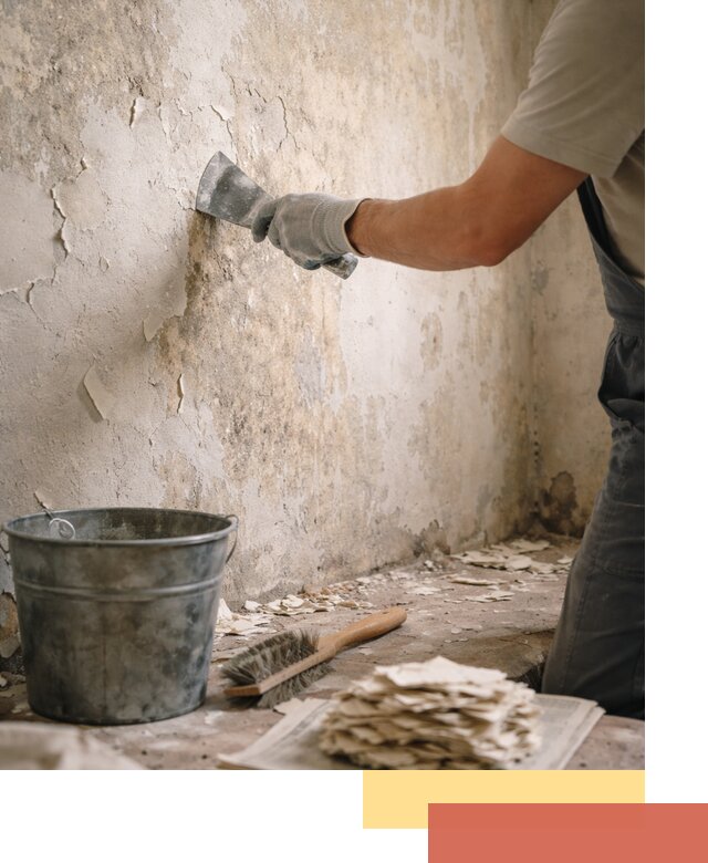 Удаление старой краски со стен в Кстово качественно и быстро