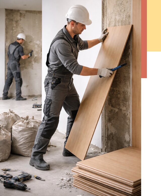 Демонтаж стеновых панелей в Кстово от 3564 руб. за м² быстро и недорого | ОТДЕЛОЧНИК-Ксв