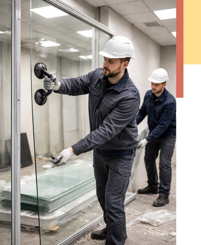 Демонтаж стеклянных перегородок в Кстово от 3259 руб. — быстро и недорого | ОТДЕЛОЧНИК-Ксв