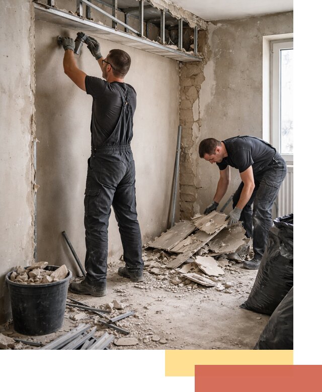 Демонтаж короба из гипсокартона в Кстово быстро и аккуратно