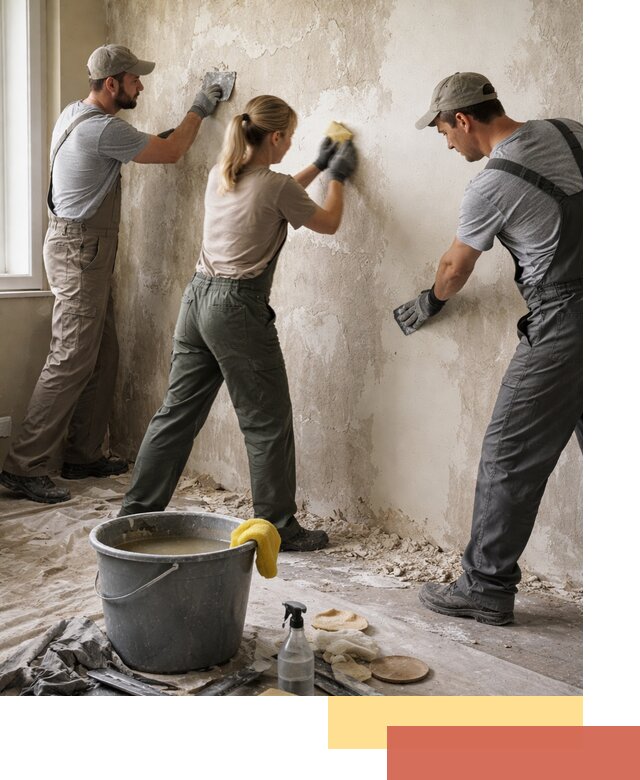 Очистка стен от клея и грунтовки в Кстово качественно и быстро