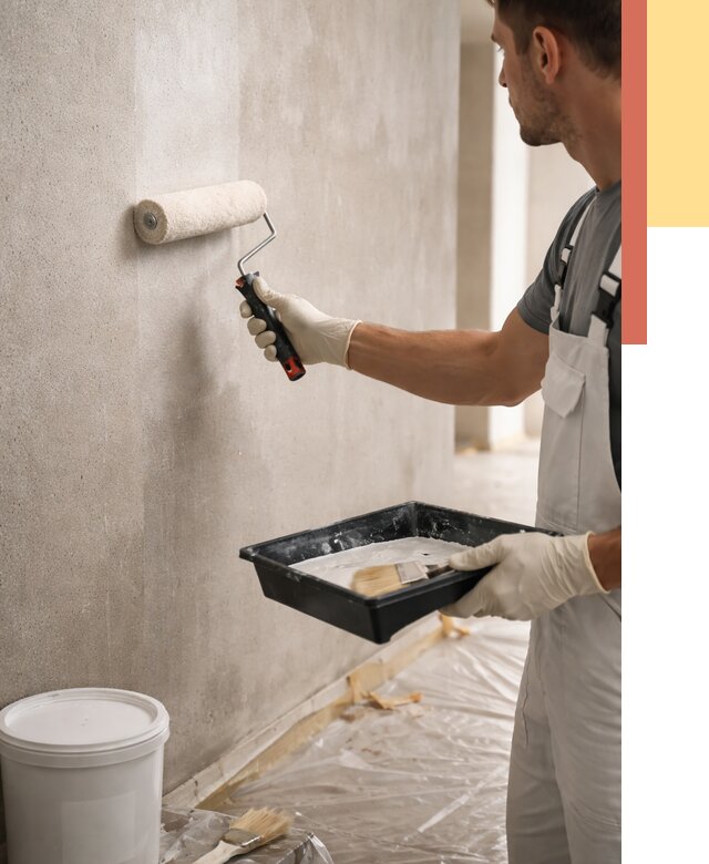 Грунтовка стен в Кстово от 2240 руб. м2 — быстро, недорого, с материалом | ОТДЕЛОЧНИК-Ксв