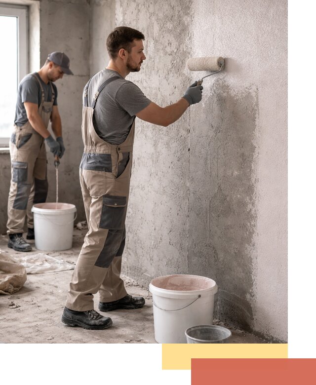 Нанесение бетоноконтакта на стены в Кстово для последующей отделки