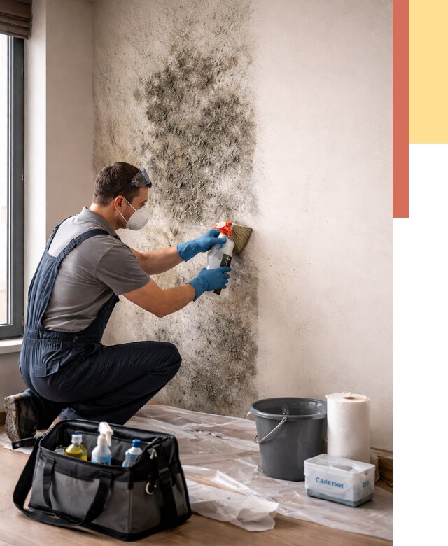 Удаление плесени со стен в Кстово от 2190 руб. — быстро и недорого | ОТДЕЛОЧНИК-Ксв