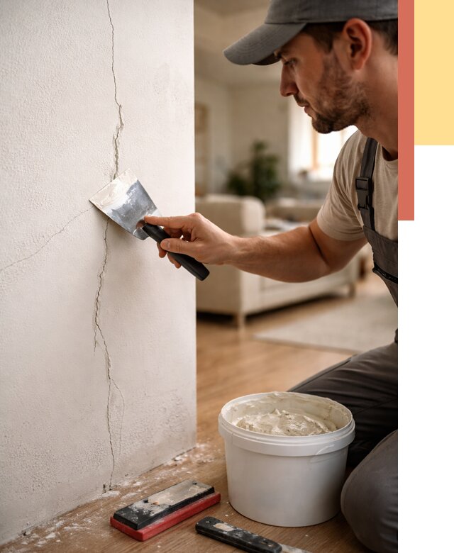 Заделка трещин и сколов в Кстово от 2495 руб. — быстро и недорого | ОТДЕЛОЧНИК-Ксв