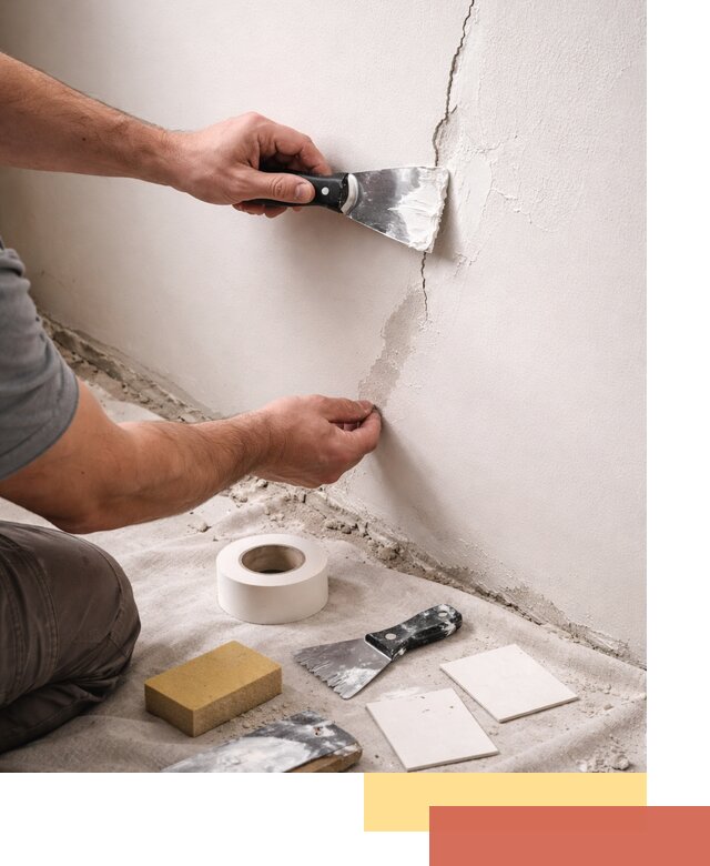 Заделка трещин и сколов в стенах и потолках в Кстово