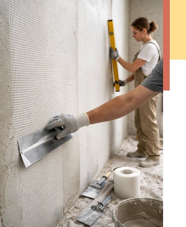 Армирование стен стеклосеткой в Кстово от 3259 руб. под ключ | ОТДЕЛОЧНИК-Ксв