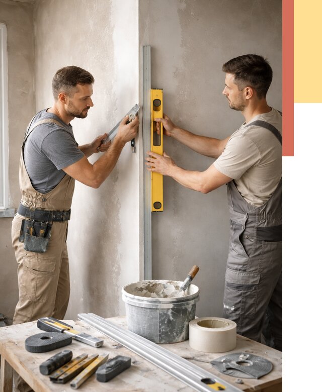 Выведение углов стен в Кстово от 1884 руб. быстро и недорого | ОТДЕЛОЧНИК-Ксв