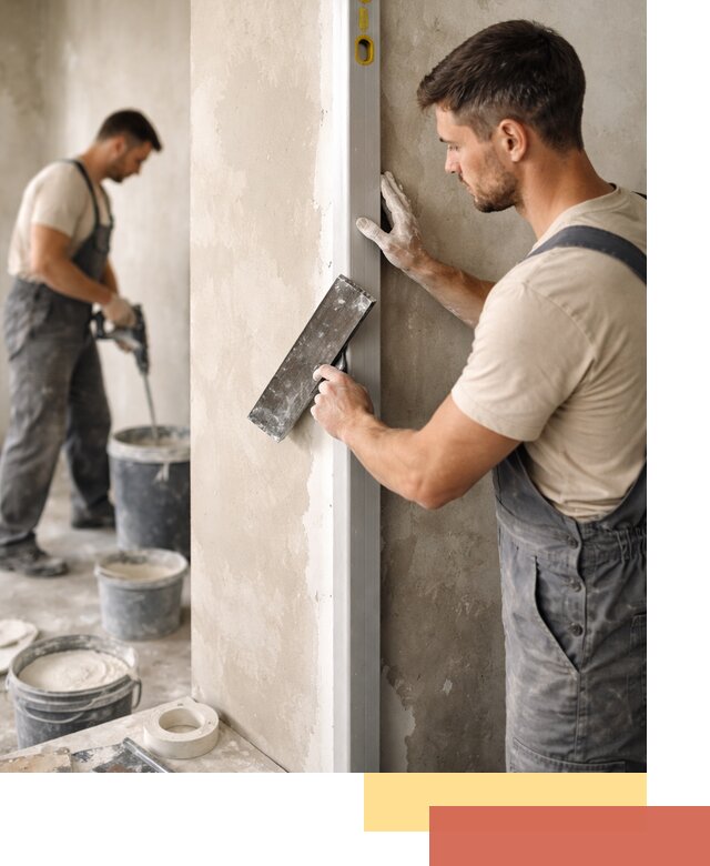 Выведение углов стен в Кстово: монтаж и оштукатуривание