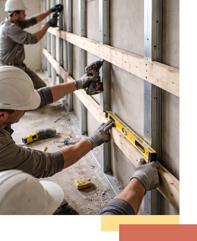 Устройство обрешетки под панели в Кстово