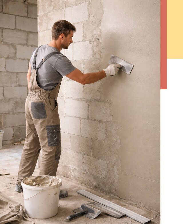 Штукатурка стен из газобетона в Кстово от 2139 руб./м2 — быстро и недорого | ОТДЕЛОЧНИК-Ксв