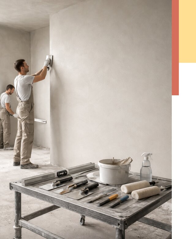 Штукатурка стен под покраску в Кстово от 4583 руб./м² — качественно и недорого | ОТДЕЛОЧНИК-Ксв