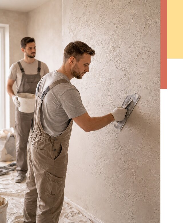 Фактурная штукатурка стен в Кстово от 4277 руб./м² — заказать под ключ | ОТДЕЛОЧНИК-Ксв