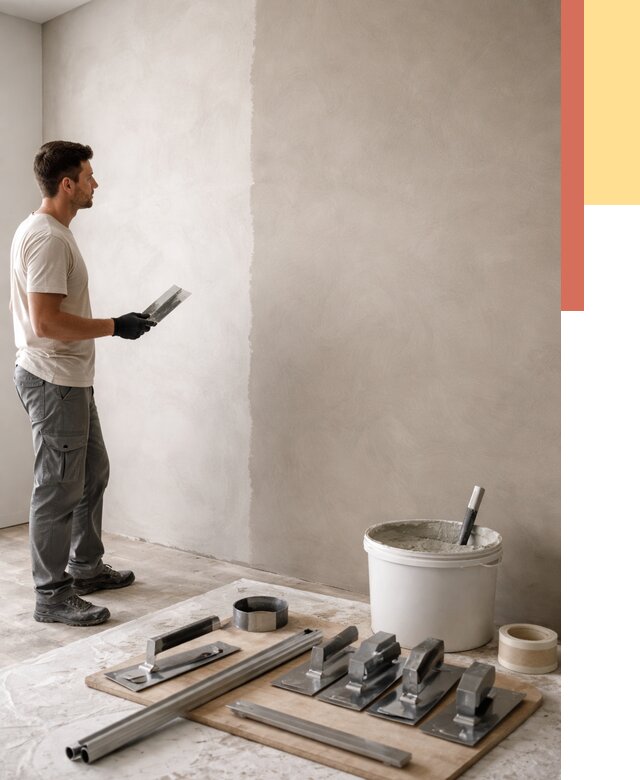 Нанесение микроцемента на стены в Кстово от 3259 руб./м2 под ключ | ОТДЕЛОЧНИК-Ксв