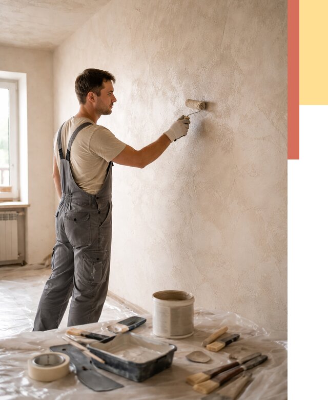 Нанесение лессирующей краски по декоративке в Кстово от 1782 руб. | ОТДЕЛОЧНИК-Ксв