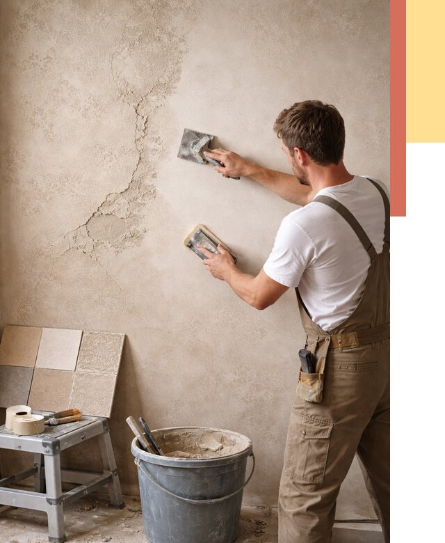 Ремонт декоративной штукатурки в Кстово от 4583 руб. под ключ | ОТДЕЛОЧНИК-Ксв