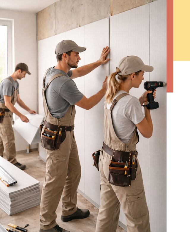 Монтаж ПВХ панелей на стены в Кстово от 458 руб/м2 — быстро и недорого | ОТДЕЛОЧНИК-Ксв