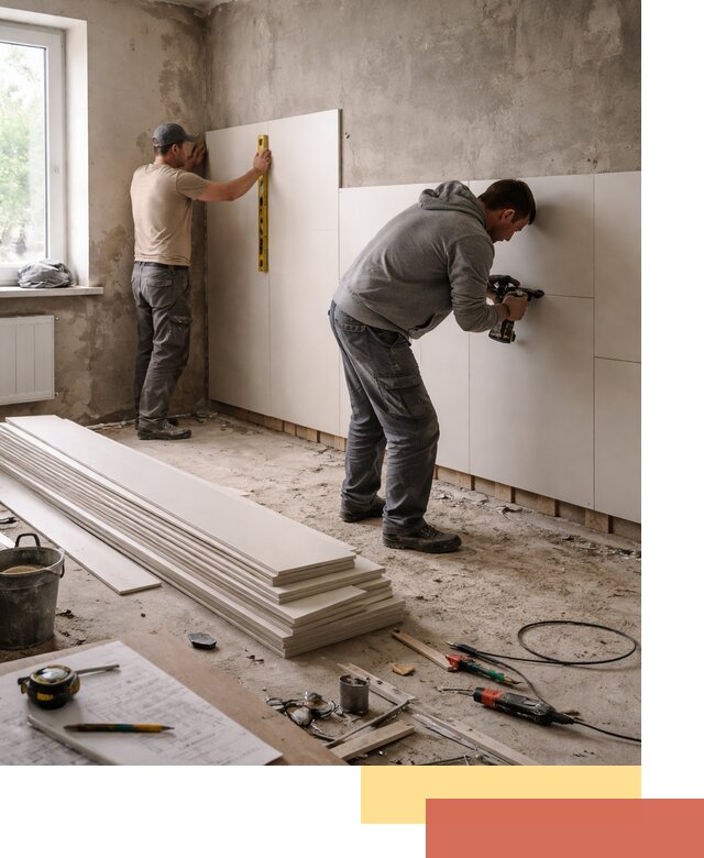 Монтаж ПВХ панелей на стены в Кстово качественно и быстро