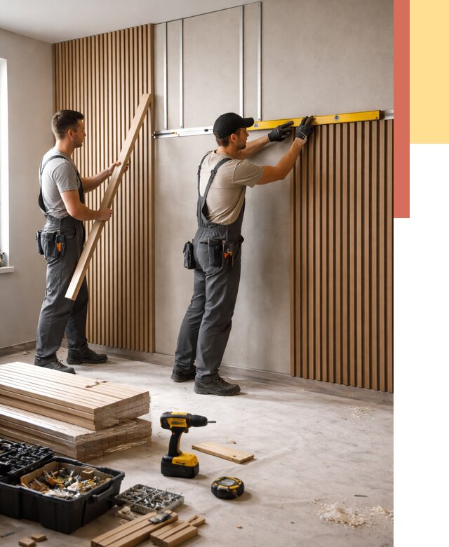 Монтаж реечных панелей на стены в Кстово от 1222 руб. — быстро и недорого | ОТДЕЛОЧНИК-Ксв