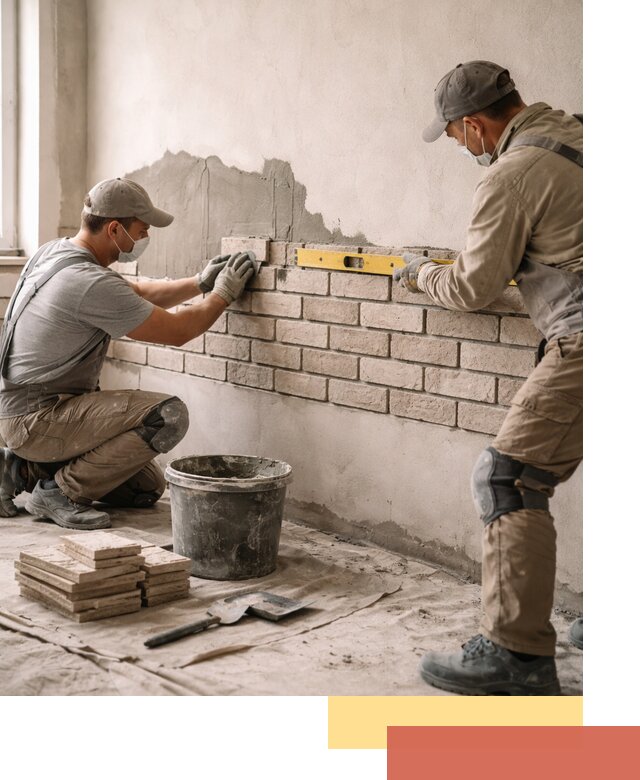 Монтаж декоративного кирпича профессионально в Кстово