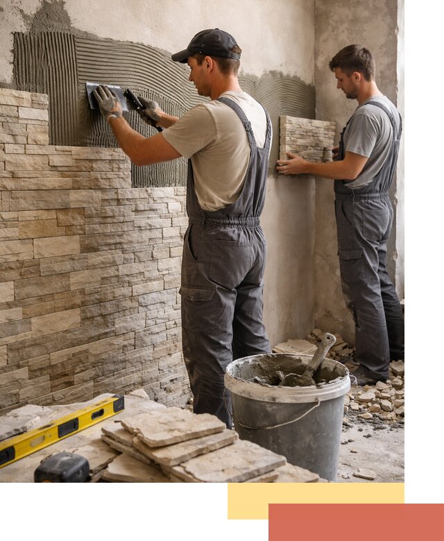 Монтаж искусственного камня в Кстово — облицовка стен и фасадов