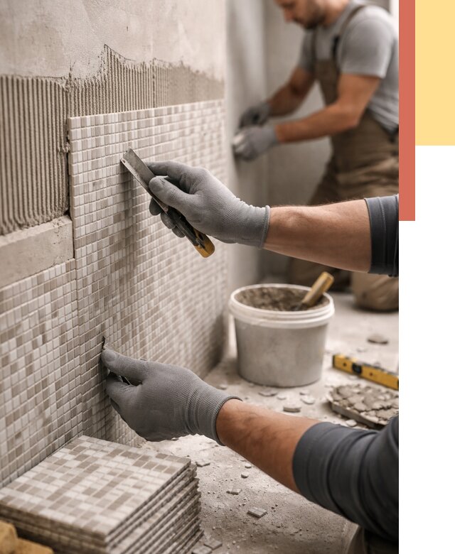 Облицовка стен мозаикой в Кстово от 3259 руб/м2 — укладка мозаики на стены | ОТДЕЛОЧНИК-Ксв