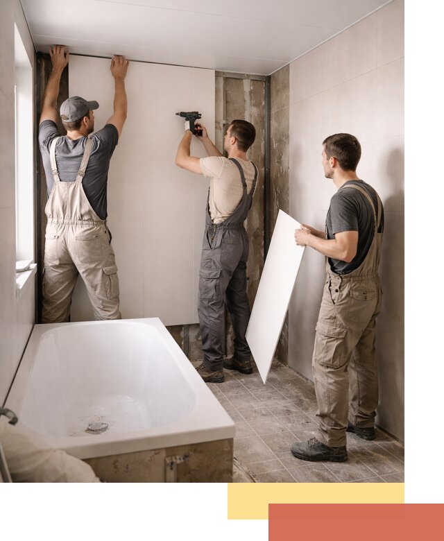 Отделка ванной панели ПВХ профессионально в Кстово