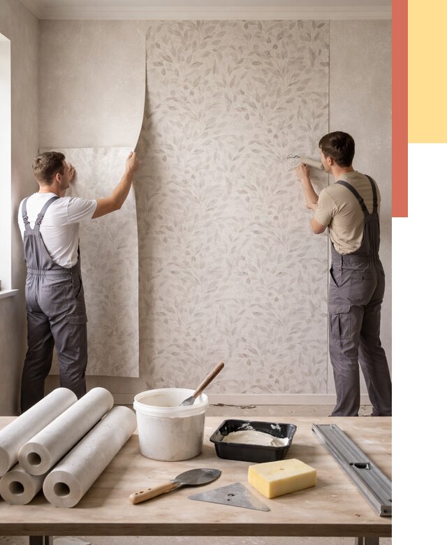 Поклейка обоев с подбором рисунка в Кстово от 3564 руб. | ОТДЕЛОЧНИК-Ксв - быстро и недорого