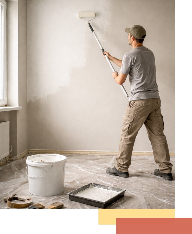 Покраска стен латексной краской в Кстово качественно и быстро