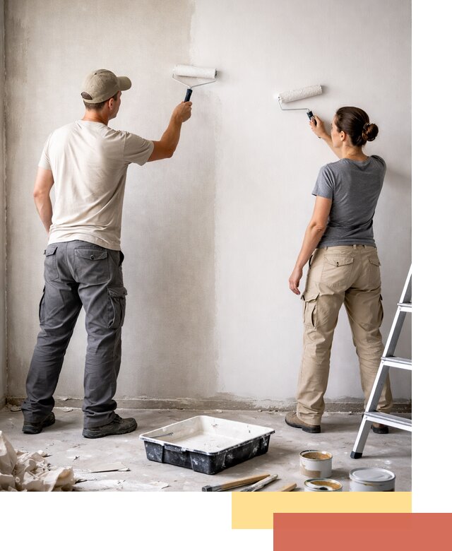 Окраска стен по стеклохолсту в Кстово качественно и долговечно