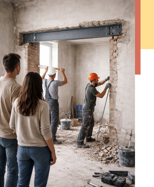 Усиление проема в стене в Кстово от 9675 руб. — усиление дверного проема металлоконструкцией | ОТДЕЛОЧНИК-Ксв