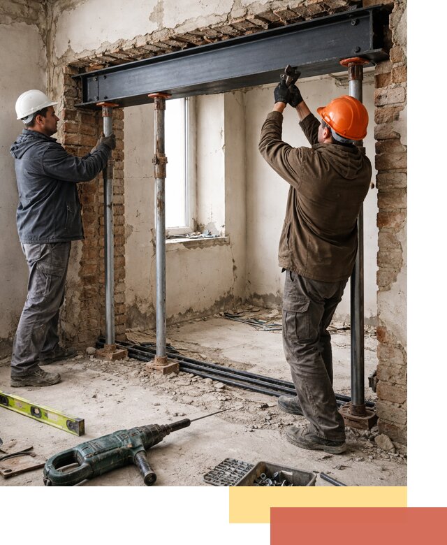 Усиление проема в стене в Кстово для расширения и безопасности