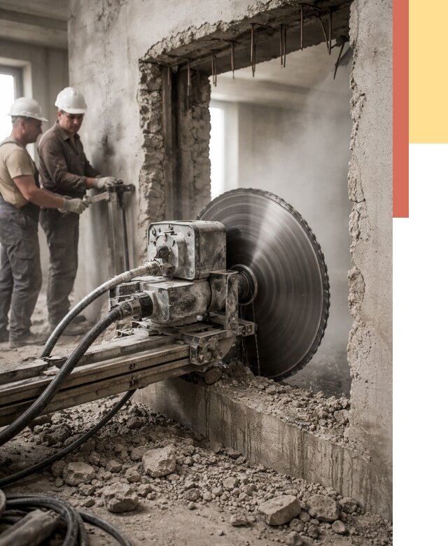 Алмазная резка проемов в Кстово от 4583 руб. быстро и недорого | ОТДЕЛОЧНИК-Ксв