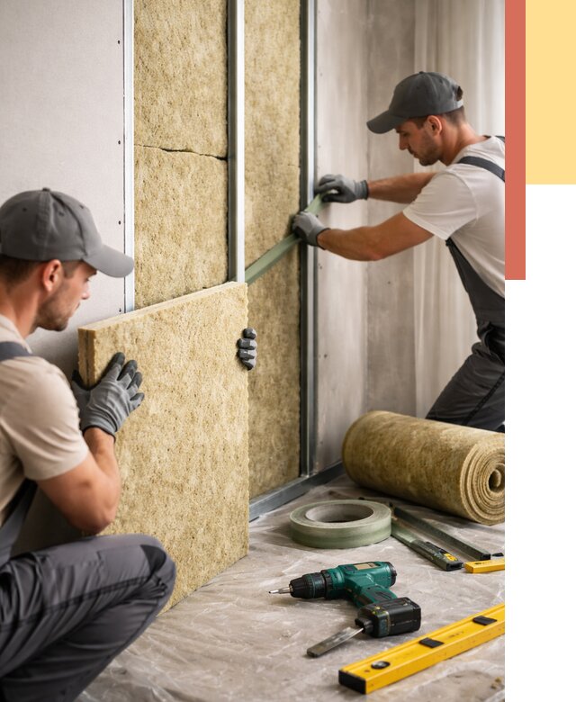 Шумоизоляция стен в Кстово под ключ от 1884 руб. | ОТДЕЛОЧНИК-Ксв