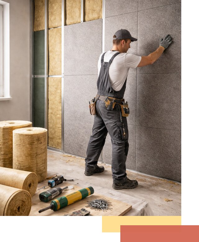 Профессиональная шумоизоляция стен в Кстово для квартиры и офиса