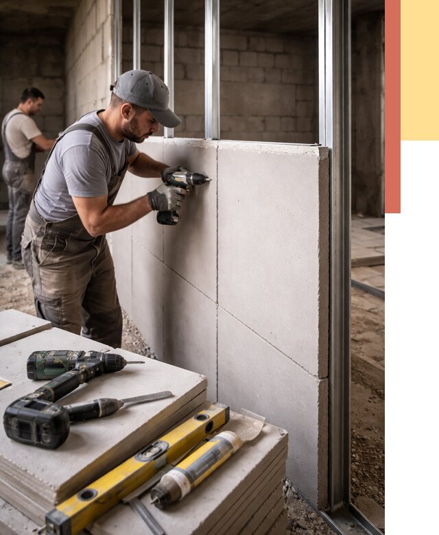 Кладка влагостойких перегородок ПГП в Кстово от 1222 руб. под ключ | ОТДЕЛОЧНИК-Ксв