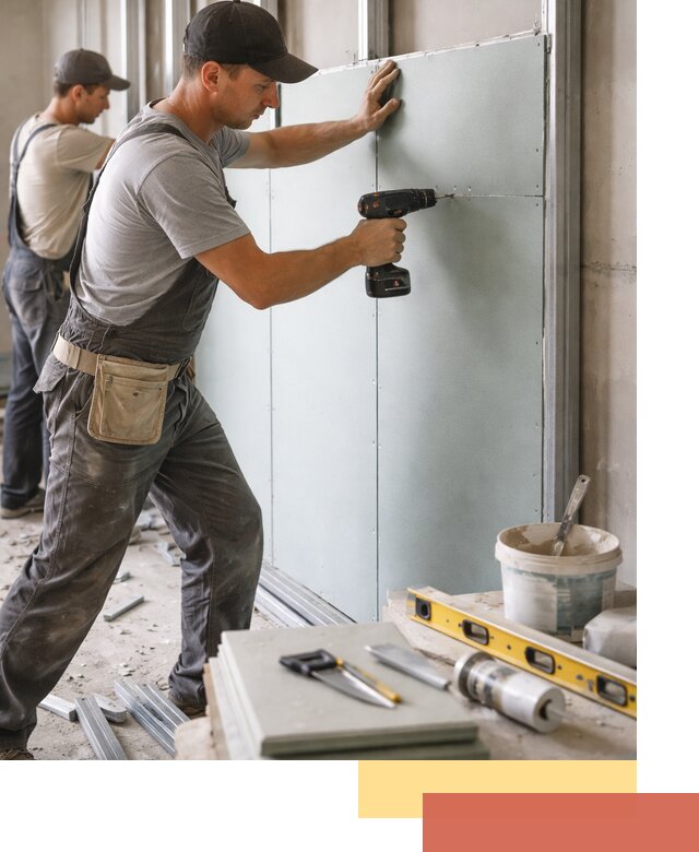 Кладка влагостойких перегородок ПГП в Кстово