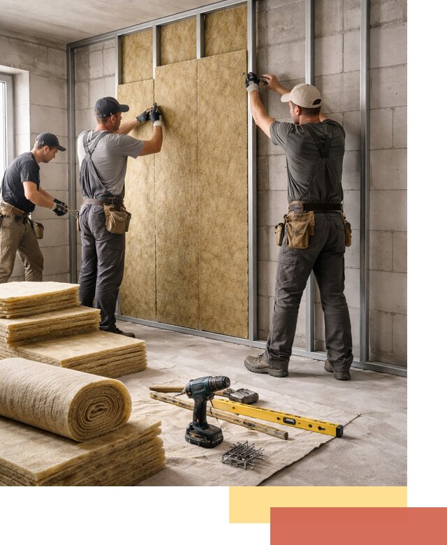 Шумоизоляция перегородок из блоков в Кстово — монтаж и защита шумоизоляцией