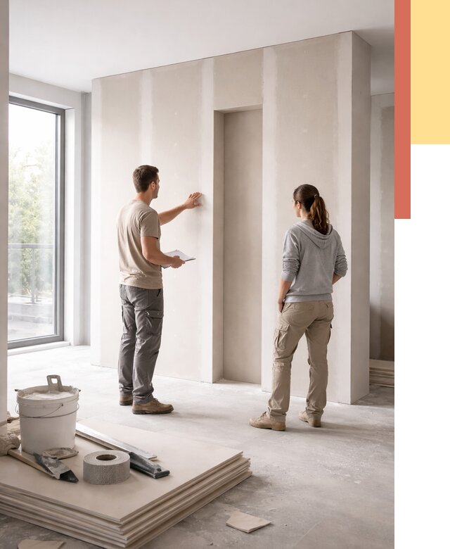 Зонирующая перегородка из гипсокартона в Кстово от 2852 руб. под ключ | ОТДЕЛОЧНИК-Ксв