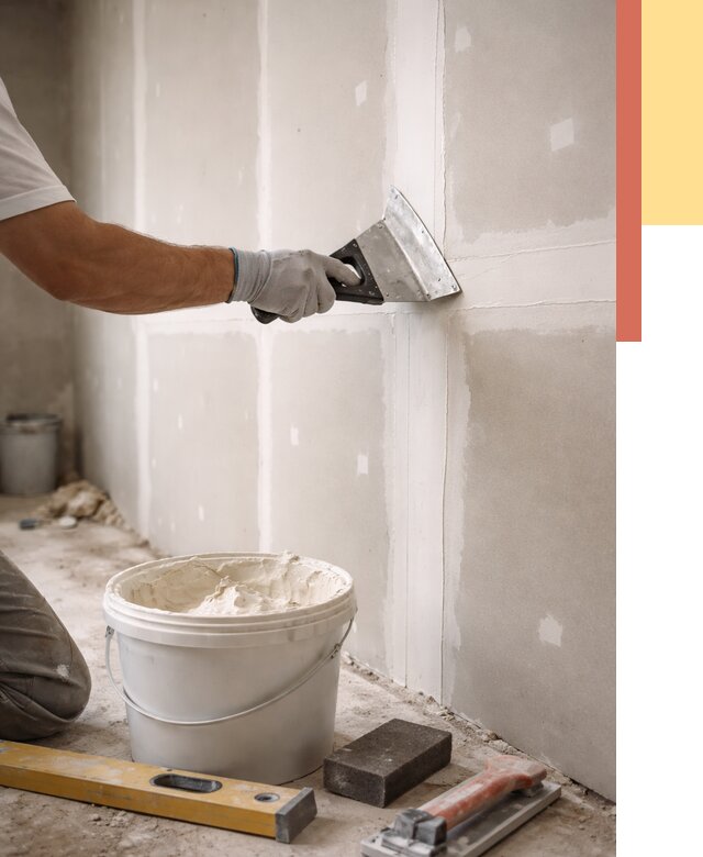 Шпаклевка перегородок из гипсокартона в Кстово от 2546 руб. — услуги ОТДЕЛОЧНИК-Ксв