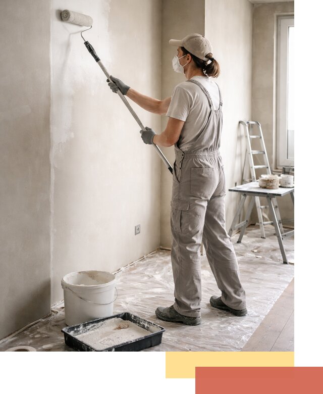 Покраска перегородок из гипсокартона в Кстово качественно и недорого