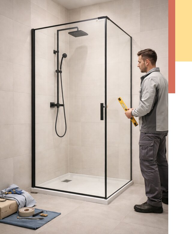 Стеклянные перегородки для душа в Кстово от 12730 руб. | Монтаж под ключ — ОТДЕЛОЧНИК-Ксв