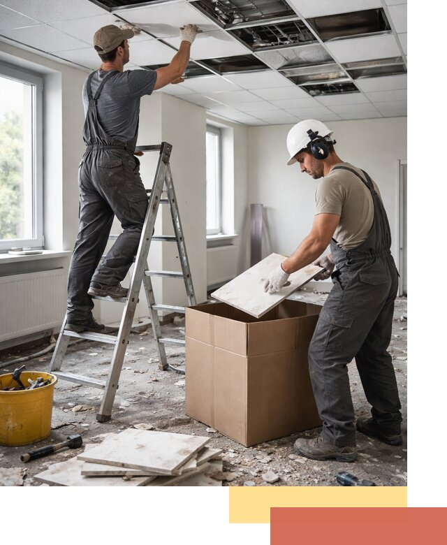 Демонтаж потолочной плитки в Кстово быстро и аккуратно