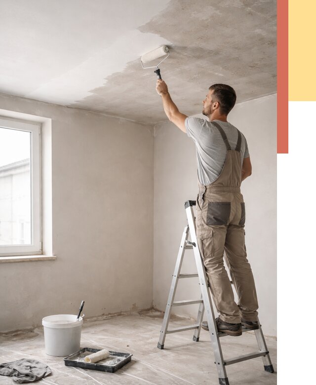 Грунтовка потолка в Кстово от 2546 руб. — быстро и недорого | ОТДЕЛОЧНИК-Ксв