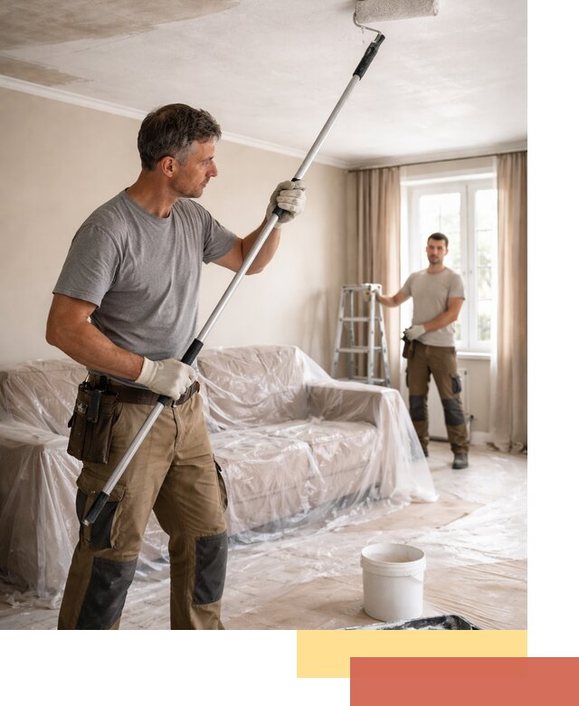 Грунтовка потолка в Кстово — подготовка под покраску и отделку