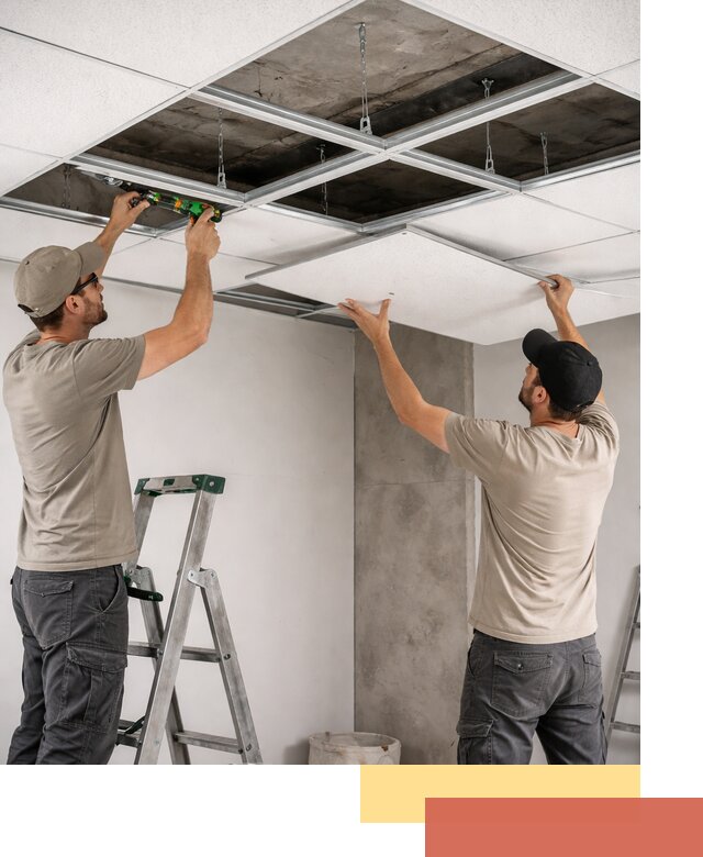 Монтаж потолка Армстронг под ключ в Кстово