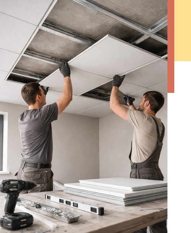 Монтаж кассетного потолка в Кстово от 4583 руб/м2 — установка и сборка | ОТДЕЛОЧНИК-Ксв