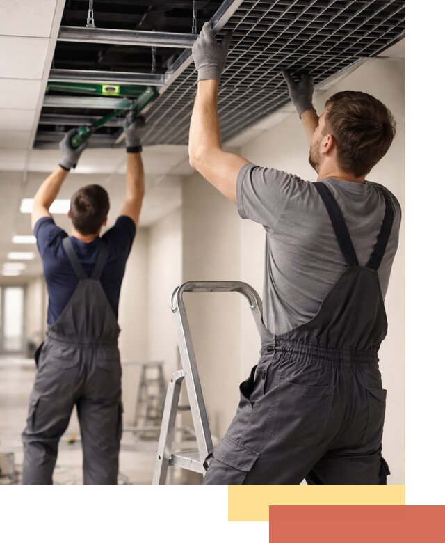 Монтаж потолка Грильято в Кстово: установка под ключ качественно