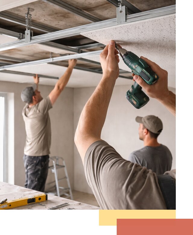 Монтаж акустического потолка в Кстово под ключ