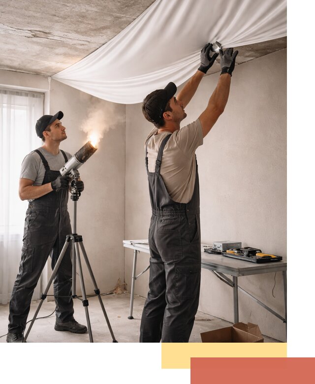 Установка натяжного потолка под ключ в Кстово